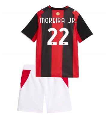 AC Milan Diego Moreira #22 Replika Hemmatröja Barn 2026-27 Kortärmad (+ Korta byxor)